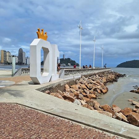 Pe Na Areia Gonzaguinha Sao Vicente Apartment Luaran gambar